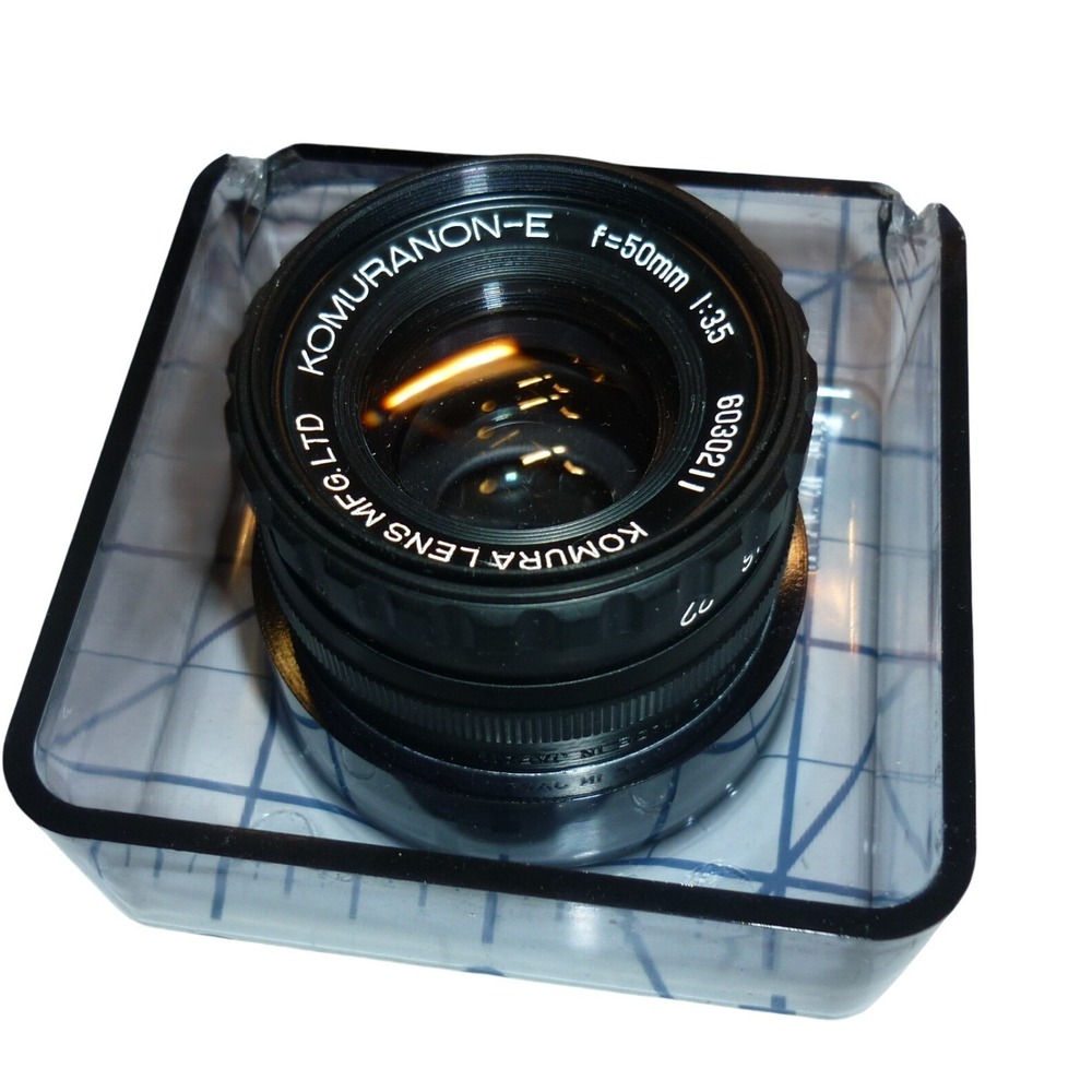 Vintage Komuranon-E 50mm f/3.5 Darkroom Enlarger Lens L39 Mount Japan Case